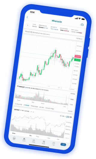 Dashboard de carteira em tempo real da aplicação de negociação de criptomoedas Zebu Fundório